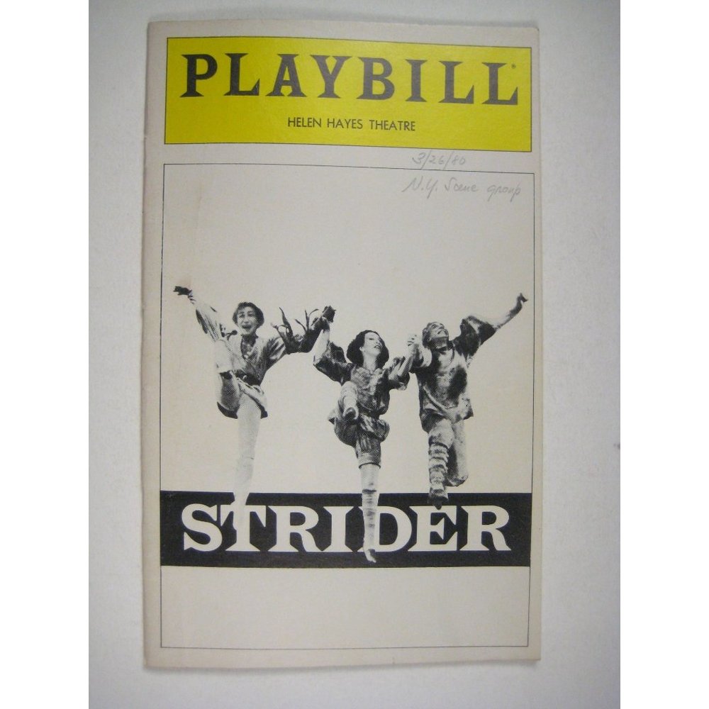 Strider Helen Hayes Theatre Playbill March 1980 Gerald Hiken Gould